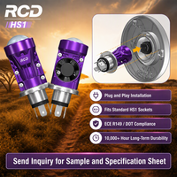 Vente en gros RCD CSPU0116L 2 lentilles, écran LED avant, moto, 12V, boîtier violet, certifié ECE, emballage personnalisé de marque