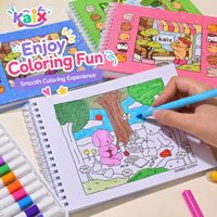 Livre de coloriage pour enfants KAIX pour fête d'anniversaire, couverture durable, pages créatives, livre de dessin pour boutique de cadeaux, pack de vente en gros