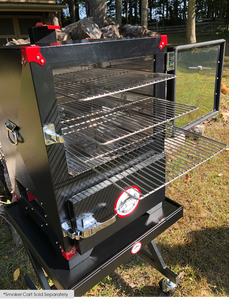 Stainless Steel Outdoor Gas <b>Grill</b> With Smoker Function Piezoelectric Ignition Powder Coated Finish Easily Cleaned BBQ <b>Grills</b> - Product Image 4