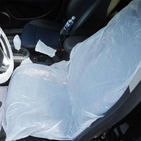 Universel jetable en plastique clair housses de siège de voiture