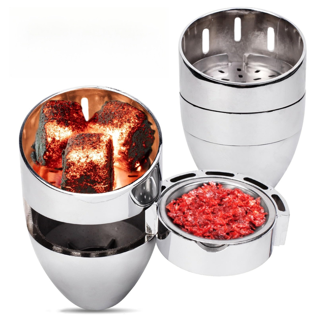 Hookah Bowl Set Egg-Shaped Hookah Heat Management Device Universal Hookah Top Integrated Design, Safer and More Convenient