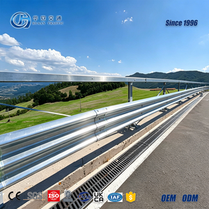 Barandilla de Seguridad para Carreteras de Acero Galvanizado de Alta Resistencia de 3.0 mm, Barandilla de Seguridad para Carreteras de 3 Ondas Tipo W, Barrera de Seguridad Antirrobo para Autopistas - Product Image 1