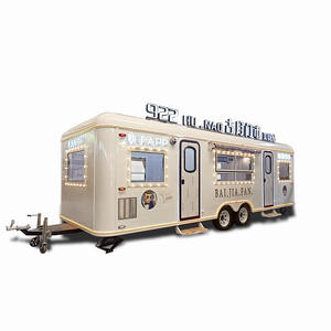 Cuisine mobile, bar à cocktails, remorque de restauration rapide entièrement équipée, camion de crème glacée et de café mobile à vendre aux États-Unis - Product Image 1