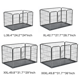 Robusto pannello resistente 4 box per animali domestici portatile per interni esterni molteplici modi di addestramento per cani recinzione pannello box - Product Image 2