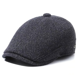 Men's <b>Winter</b> Cotton Octagonal Hat Black Gray Keep Warm Outdoor Casual <b>Cap</b> For Middle Aged And Elderly - Product Image 4
