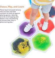 Revêtement de sol sensoriel liquide 3D en vinyle pour enfants d'intérieur, gel coloré, art 3D, sol dynamique, carreaux de moquette en caoutchouc pour enfants, sol sensoriel pour crèche