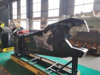 Cisaille hydraulique pour excavatrice, outil de démolition de bâtiments et de recyclage des métaux, marque ORANTE, 20 tonnes, alimentée par le moteur de l'excavatrice