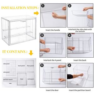 <span class=keywords><strong>Vitrine</strong></span> pour figurines Pop - <span class=keywords><strong>Vitrine</strong></span> pour figurines en vinyle avec porte magnétique, empilable, anti-poussière, pour POP - Product Image 3