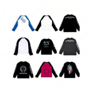 Camiseta Personalizada de Manga Larga 100% Algodón, Diseño Gráfico con Logotipo, 250 Gramos, Impresión DTG, Estilo Urbano para Hombre - Product Image 1