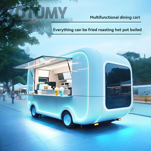 Camion de restauration personnalisable en acier inoxydable, multifonctionnel, pour la vente de glaces et de frites, avec compartiments isothermes - Product Image 3