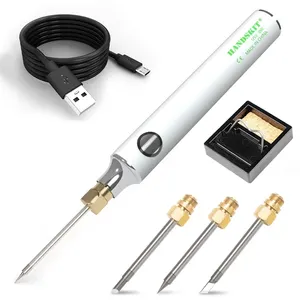 Có thể điều chỉnh nhiệt độ USB Điện Hàn sắt 5V 8W với phí Hàn Hàn nóng thiếc dây repain công cụ với 3 lời khuyên