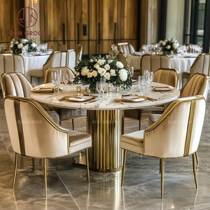 Sillas para Banquetes de Boda y Hoteles, Estructura de Madera Clara con Respaldo en X y Diseño Duradero para Ocasiones Formales - Product Image 3