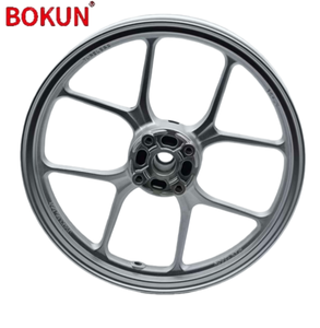 Nuevas <span class=keywords><strong>Llantas</strong></span> de Aleación de Aluminio Forjado para Motocicleta, Serie Y, <span class=keywords><strong>Grandes</strong></span>, de 1.85/2.15x14 Pulgadas, Ocho Radios, Color Plata-Blanco - Product Image 4