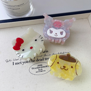 กิ๊บหนีบ<span class=keywords><strong>ผม</strong></span>การ์ตูน Cinnamoroll & My Melody ขนาดเล็กน่ารักการ์ตูนอะซิเตทกิ๊บหน้าม้าสำหรับผมเด็ก - Product Image 3