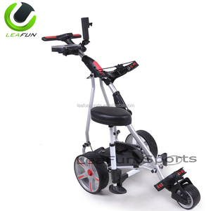 Chariot de golf électrique à 36 trous et 3 <span class=keywords><strong>roues</strong></span>, avec <span class=keywords><strong>roues</strong></span> sportives, nouveau pliage en <span class=keywords><strong>2</strong></span> étapes, léger, moteur électrique, accessoire de golf - Product Image 5