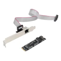 Tarjeta Ethernet 5GBase-T de 1 Puerto y 5000 Mbps, M.2 B Key/M Key a PCIe, con Controlador LAN RJ45 Realtek RTL8126 para Servidor