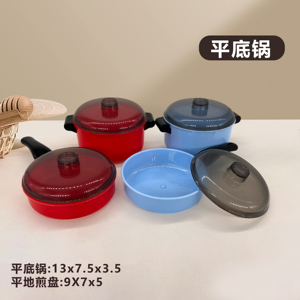 Casserole en plastique, bouilloire, poêle, vaisselle, jouets de cuisine pour jouer à faire semblant, puzzle pour enfants, interaction parent-enfant - Product Image 3