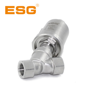 วาล์วปรับมุม ESG DN10 ถึง DN100 สแตนเลสเกลียวใน ซีลแข็งแรง 4.0 Mpa ควบคุมน้ำ น้ำมัน แก๊ส - Product Image 3