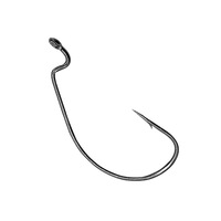 Hameçon crank à large anse en acier haute teneur en carbone pour la pêche aux leurres ; Accessoire pour Texas Rig ; Hameçon à ardillon pour appât artificiel, pour lac, lot de 10, pour carpe et bar.