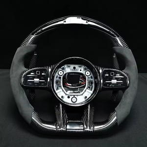 Volant de voiture en fibre de carbone LED personnalisé pour <span class=keywords><strong>Mercedes</strong></span> Benz <span class=keywords><strong>AMG</strong></span> W205 W204 G55 G500 W212 W213 W463 C63 S63 CLS63 E63 - Product Image 3