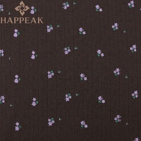 HAPPEAK haute qualité coton Pointelle fleur imprimé tissu impression personnalisée Jersey rayure doux Pointelle tricot tissu pour pyjamas