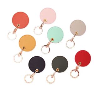 Zp-chất lượng cao chính hãng Da Keychain dập nổi in ấn tùy chỉnh logo Vòng Kim Loại Key Ring cá nhân Key holder Đối với xe - Product Image 6