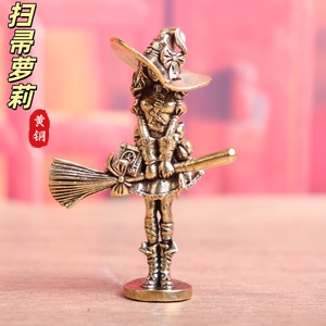 1 ud. Figura decorativa <span class=keywords><strong>de</strong></span> cobre <span class=keywords><strong>de</strong></span> brujas y princesas retro, objetos antiguos sólidos, artesanía decorativa para escritorio, adornos <span class=keywords><strong>de</strong></span> cobre - Product Image 4