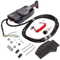 Caja de control remoto lateral para motores de barco con acelerador y cambio, cable de 10 pines y 5M, 703-48272-12, con llave para abrir, compatible con motores fueraborda Yamaha