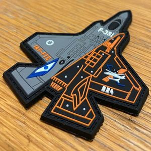 Custom PVC 3D Rubber Patches Iron on <b>Sew</b> on Custom Flight Heat Pres Customized Glow in Dark Rubber Badge for Clothing - Product Image 3