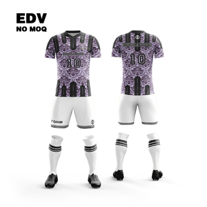 เสื้อฟุตบอลยืดหยุ่นสูง ชุดทีมฟุตบอล ออกแบบเองได้ ระบายอากาศ แห้งเร็ว สำหรับการแข่งขันในโรงเรียน - Product Image 6