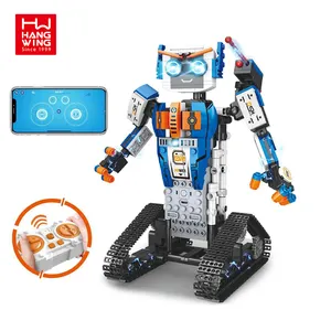 Hw Speelgoed Educatief Bouwsteen Intelligente Tracked Technologie Elektrische Rc Radio Afstandsbediening Programmeerbare Robot Voor Kinderen