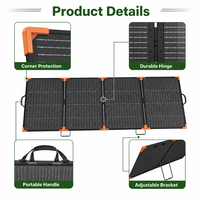 Panneau Solaire Pliable Bifacial Portable 400W en Gros, Chargeur Solaire ETFE 24V pour Camping-Car, Station d'Énergie, OEM