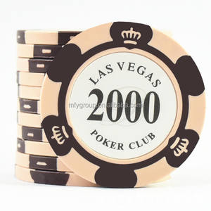 Jetons de poker en céramique personnalisés casino en <span class=keywords><strong>argile</strong></span> 39mm 43mm jetons de poker pièces d'un dollar pour divertissement - Product Image 6
