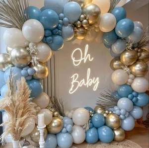 <span class=keywords><strong>Kit</strong></span> de Arco de Globos Azul, 170 Piezas, Globos Dobles Rellenos para Decoración de Baby Shower, <span class=keywords><strong>Kit</strong></span> de Guirnalda Azul Marino - Product Image 3