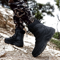 Bottes tactiques de désert d'équipement extérieur de sécurité de randonnée à fond épais confortable