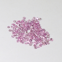 SGARIT Großhandel Schmuck 1mm 2mm runder natürlicher rosa Saphir für kunden spezifischen Schmuck Lose Edelstein rosa Saphir
