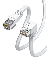 Câbles de communication Ethernet Cat6 LSZH RJ45 de couleur blanche, cordons de raccordement, 15FT 25FT de long