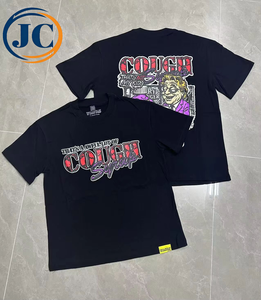 T-shirt da uomo Joychuang di alta qualità, stile streetwear americano, oversize, 300 grammi, 100% cotone traspirante ed ecologico - Product Image 1