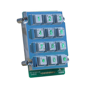 RS485 số Kẽm hợp kim cửa không thấm nước 3x4 chữ và số kim loại bàn phím - Product Image 3