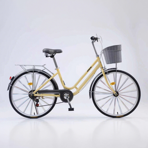 Bicicleta de <span class=keywords><strong>Paseo</strong></span> Urbana para <span class=keywords><strong>Mujer</strong></span>, de 26 Pulgadas, con Cuadro de Acero, de Una Velocidad, con Freno de Contrapedal, Ideal para la Ciudad y el Ocio, la Mejor Oferta de Fábrica - Product Image 2