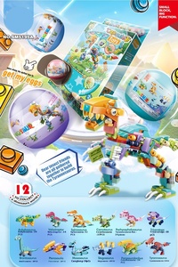 <span class=keywords><strong>Juego</strong></span> de Construcción de Bloques de Plástico Educativos, Modelo de Dinosaurio STEM 12 en 1, Precio de Fábrica, para Niños de 5 a 7 Años - Product Image 3