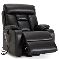CJSmart Home Chaise élévatrice avec support lombaire réglable Chaise inclinable à levage électrique pour personnes âgées, pose à plat trois moteurs OKIN