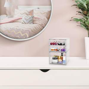 Organizador de maquillaje moderno ecológico <span class=keywords><strong>Sorbus</strong></span> con 6 cajones acrílicos soporte de exhibición de almacenamiento de cosméticos - Product Image 3