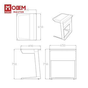 Escritorio Escolar MINYI LOOP, Diseño Moderno, Suministro de Fábrica, Venta Caliente, Muebles Educativos de Madera, Plástico y Metal para Uso en el Aula - Product Image 3