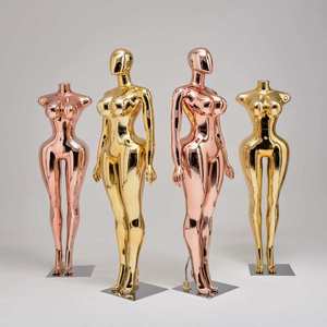 Maniquí de Cuerpo Completo para Boutique, Maniquí Femenino Curvilíneo BBL, Cintura Pequeña y Caderas Anchas, Maniquíes de Cuerpo Completo Dorados, Maniquí de Talla Grande - Product Image 2