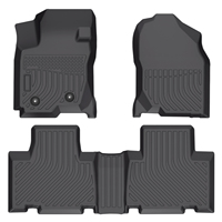 Tapis de voiture résistants à la chaleur, tapis de sol de luxe pour voiture, accessoires TPE non toxiques 4 saisons pour Toyota RAV4 2006-2012
