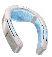 TORRAS COOLiFY Cyber ​​Neck AC Pendingin Udara Portabel Ultimate Immersive Cooling Kipas Portabel Isi Ulang 6000 MAh Layar Digital Plastik