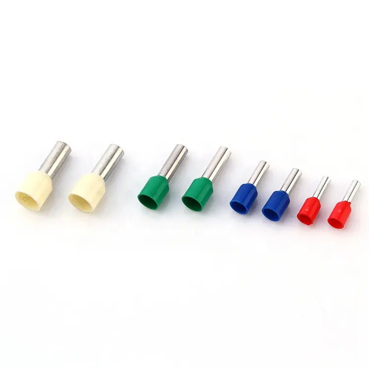 High quality Factory Supply E series Insulated Crimp Cable Ferrules Terminal Block Cord End Terminals