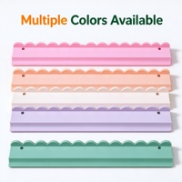 Support de rangement pour tuiles de Mahjong à bords ondulés, empilable, organisateur de bureau, rose, violet, vert, macaron