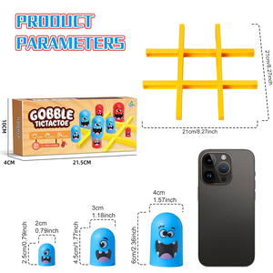 Partito da tavolo Tic Tac Toe strategia gioco da tavolo per i bambini 2 giocatore stelo in plastica educativo - Product Image 6